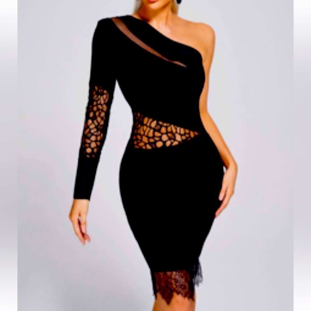 Bella Barnett One Shoulder Bandage Dress